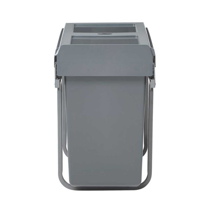 Pull-Out Kitchen Waste Bin Double Soft Close Anthracite Handles For Base 26Ltr - Image 3