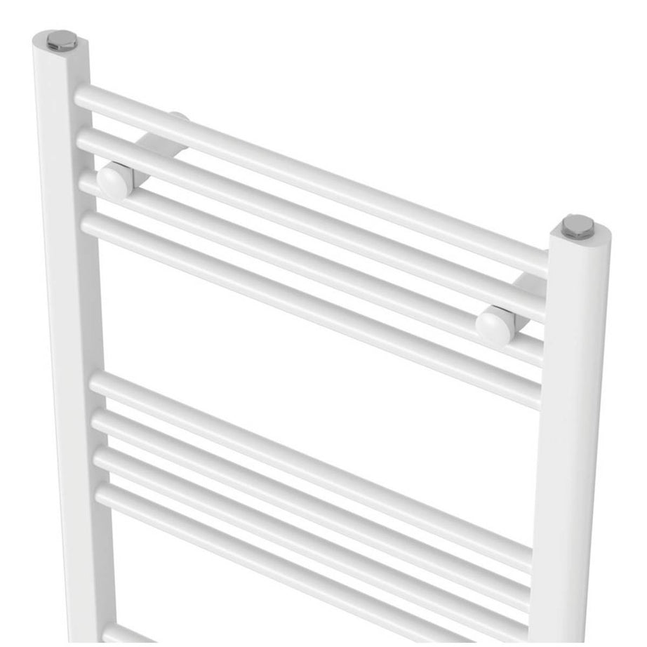 Flomasta Towel Radiator Rail Electric White Bathroom Warmer 250W (H)100x(W)50cm - Image 2