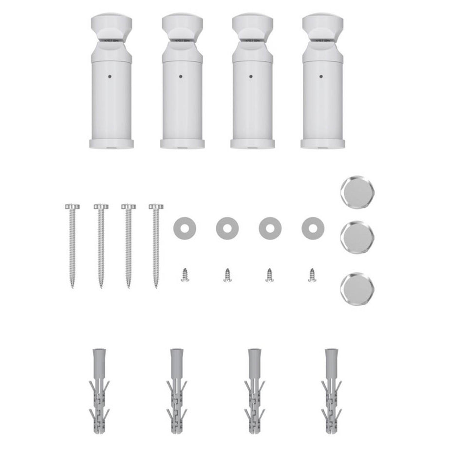 Flomasta Towel Radiator Rail Electric White Bathroom Warmer 250W (H)100x(W)50cm - Image 4