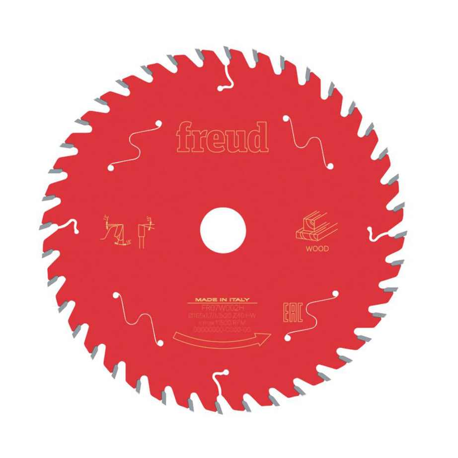Freud  Wood Circular Saw Blade 165 x 20mm 40T - Image 1