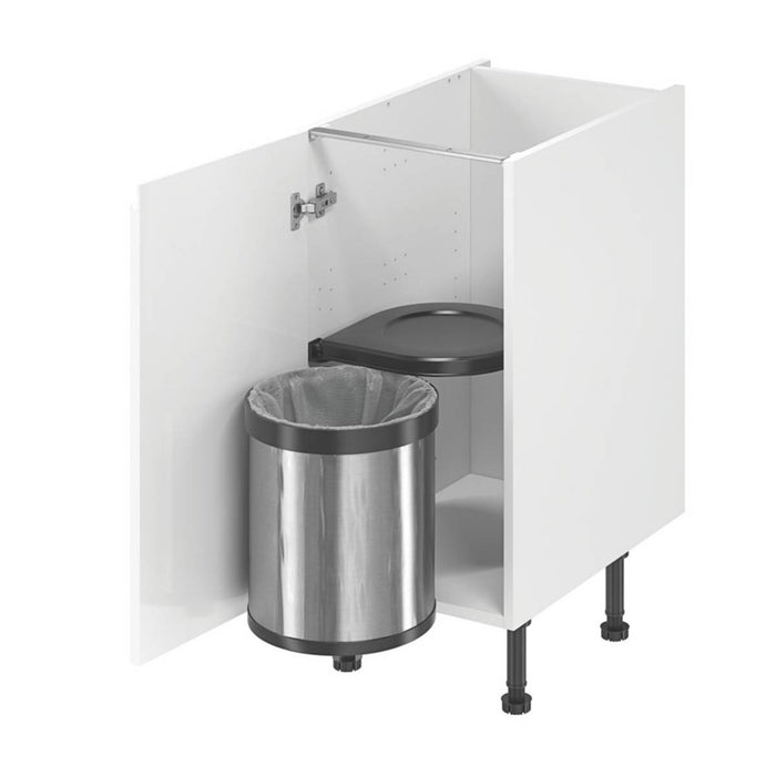 Kitchen Waste Bin Swing-Out Anthracite Under Cabinet With Lid Handle 13Ltr - Image 3