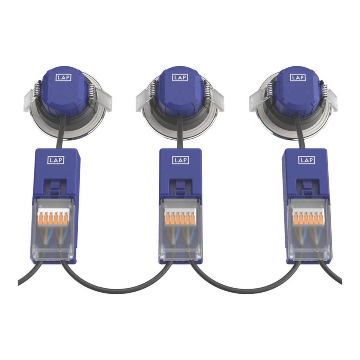 LAP LED Downlights Fixed Fire Rated Polished Chrome Variable White 5.5W 10 Pack - Image 6