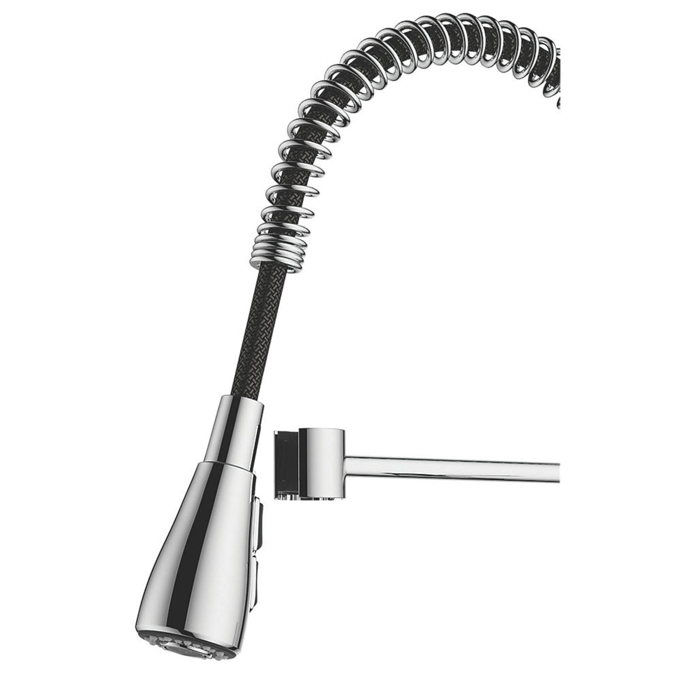 Kitchen Tap Mono Mixer Chrome Single Lever Pull Out Spout Modern Faucet - Image 5