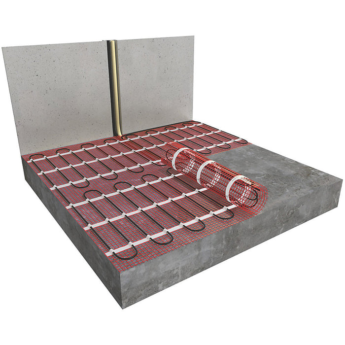 Klima Underfloor Heating Mat Single-Sided Connection Self-Adhesive Base 4 m² - Image 3