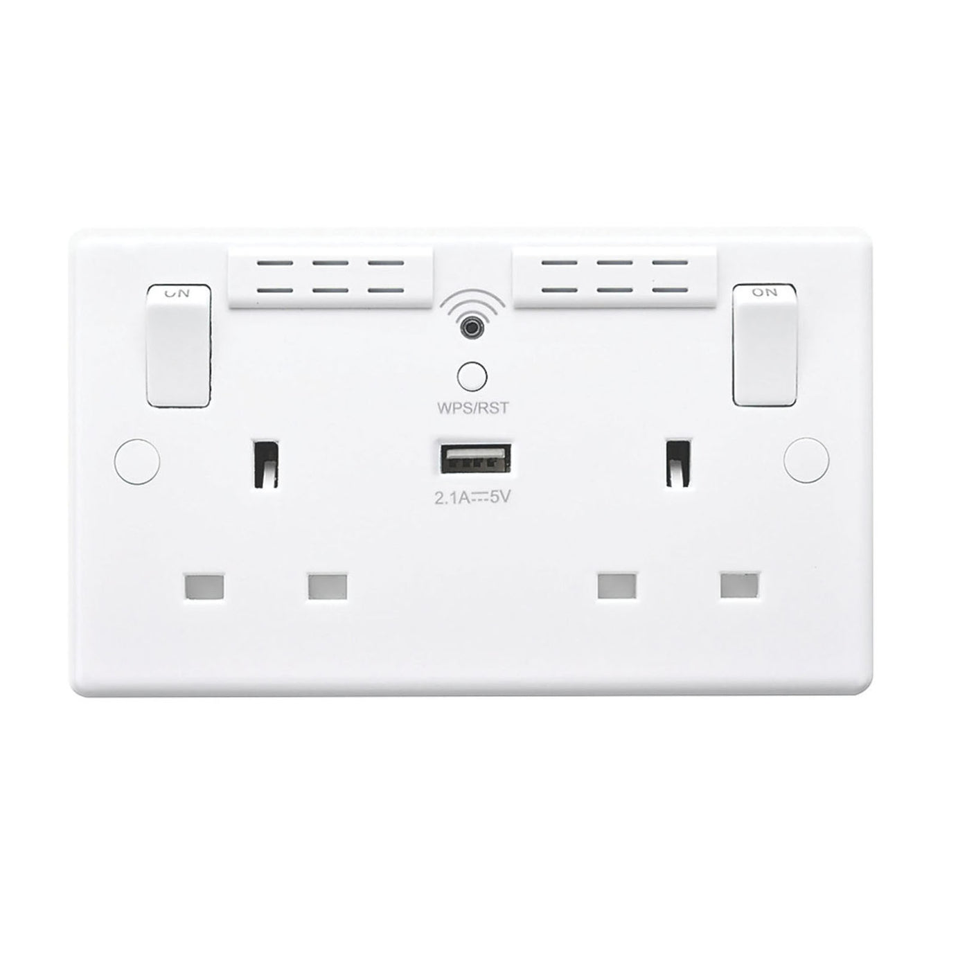 LAP Extender Socket White USB 240 V Wi-Fi 2 Gang With LED Indicator 2.4GHz 13 A - Image 2