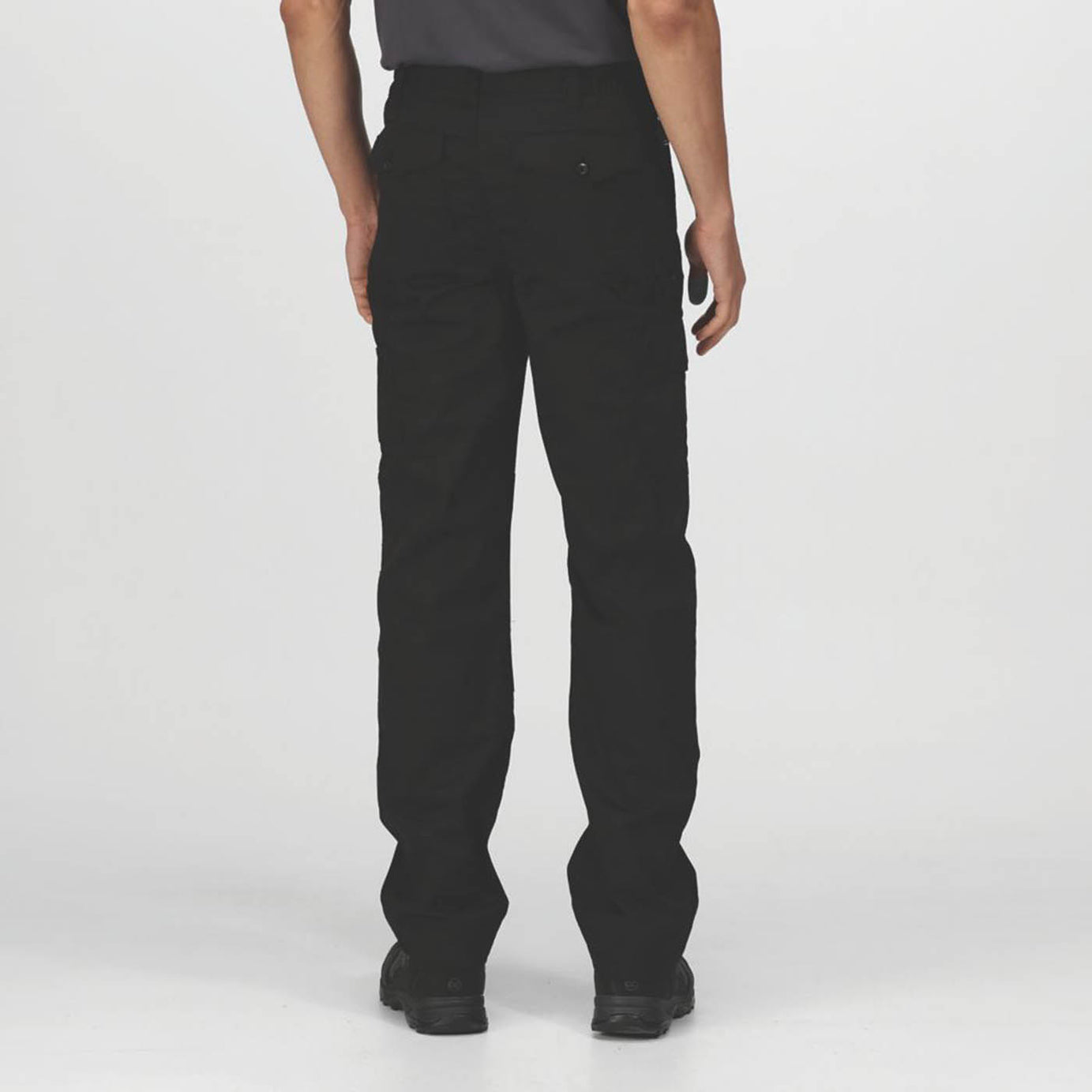 Regatta Pro Mens Work Trousers Black Cargo Classic Fit Multi Pockets 42" W 29" L - Image 4