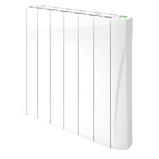 Oil-Filled Electric Radiator Wall-Mounted Smart Wi-Fi Digital White Timer 750W - Image 1