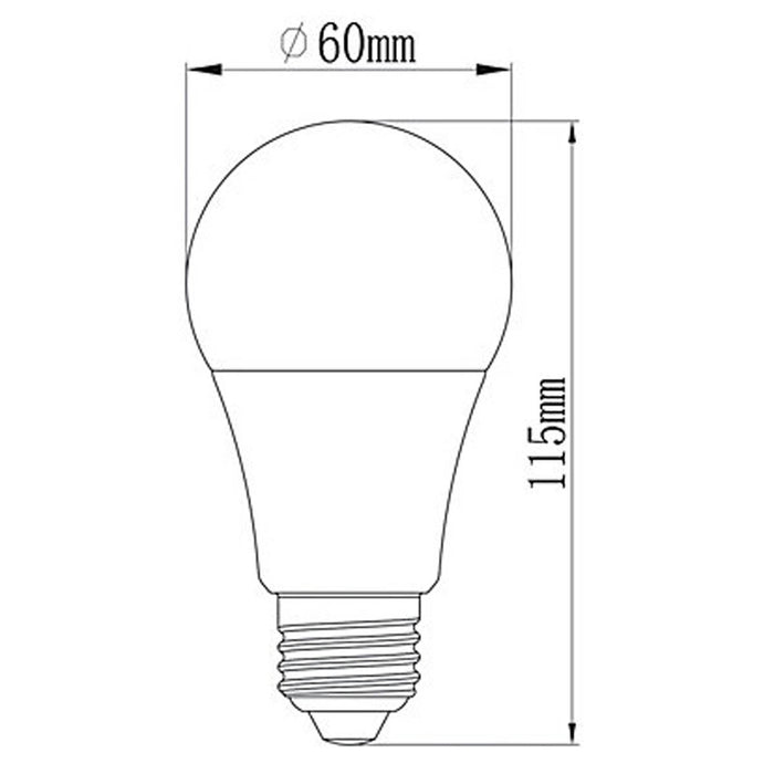 LAP  E27 A60 RGB & White LED Smart Light Bulb 7.3W 806lm 3 Pack - Image 7