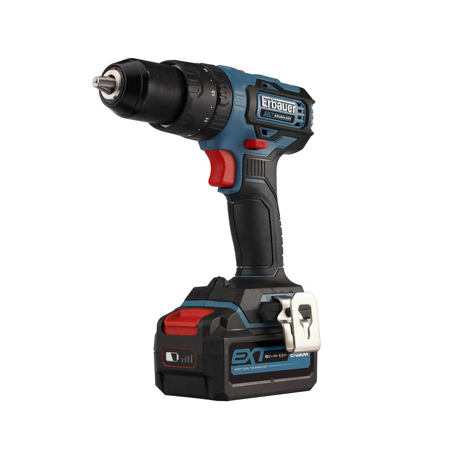 Erbauer Combi Drill Cordless 18V Li-ion ECD18 Compact Brushless Body Only - Image 1
