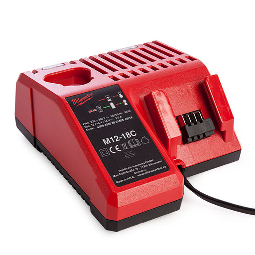 Milwaukee Battery Charger 12V/18V ‎M12-18C Dual Port Redlithium Compact - Image 1