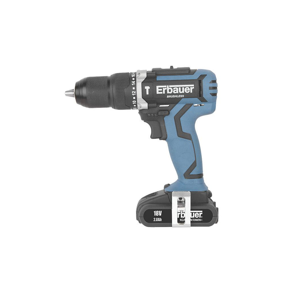 Erbauer ERI691COM 18V 2.0Ah Li-Ion Brushless Cordless Combi Drill - Image 2